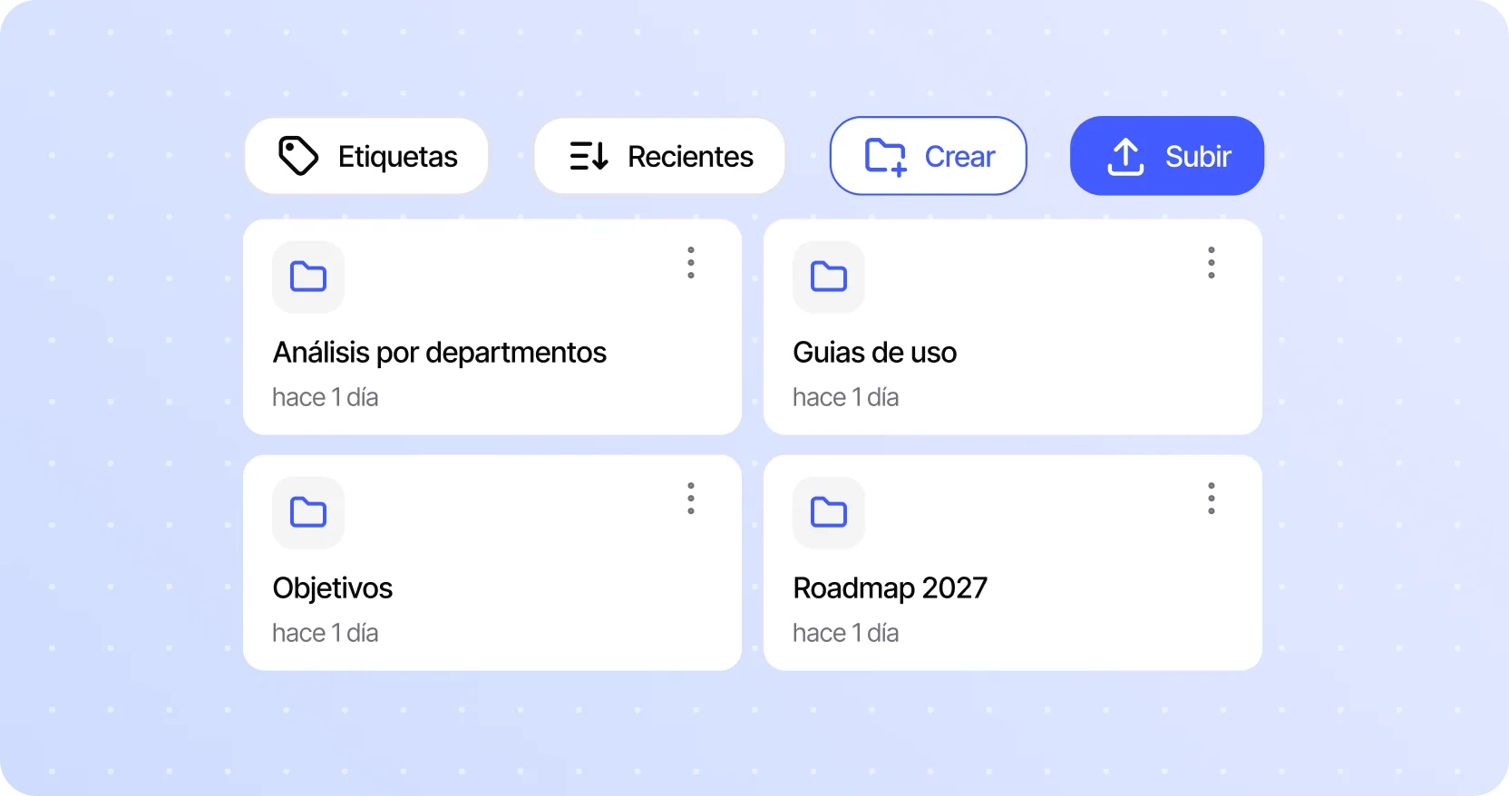 Sesame Cowork — Organizar archivos