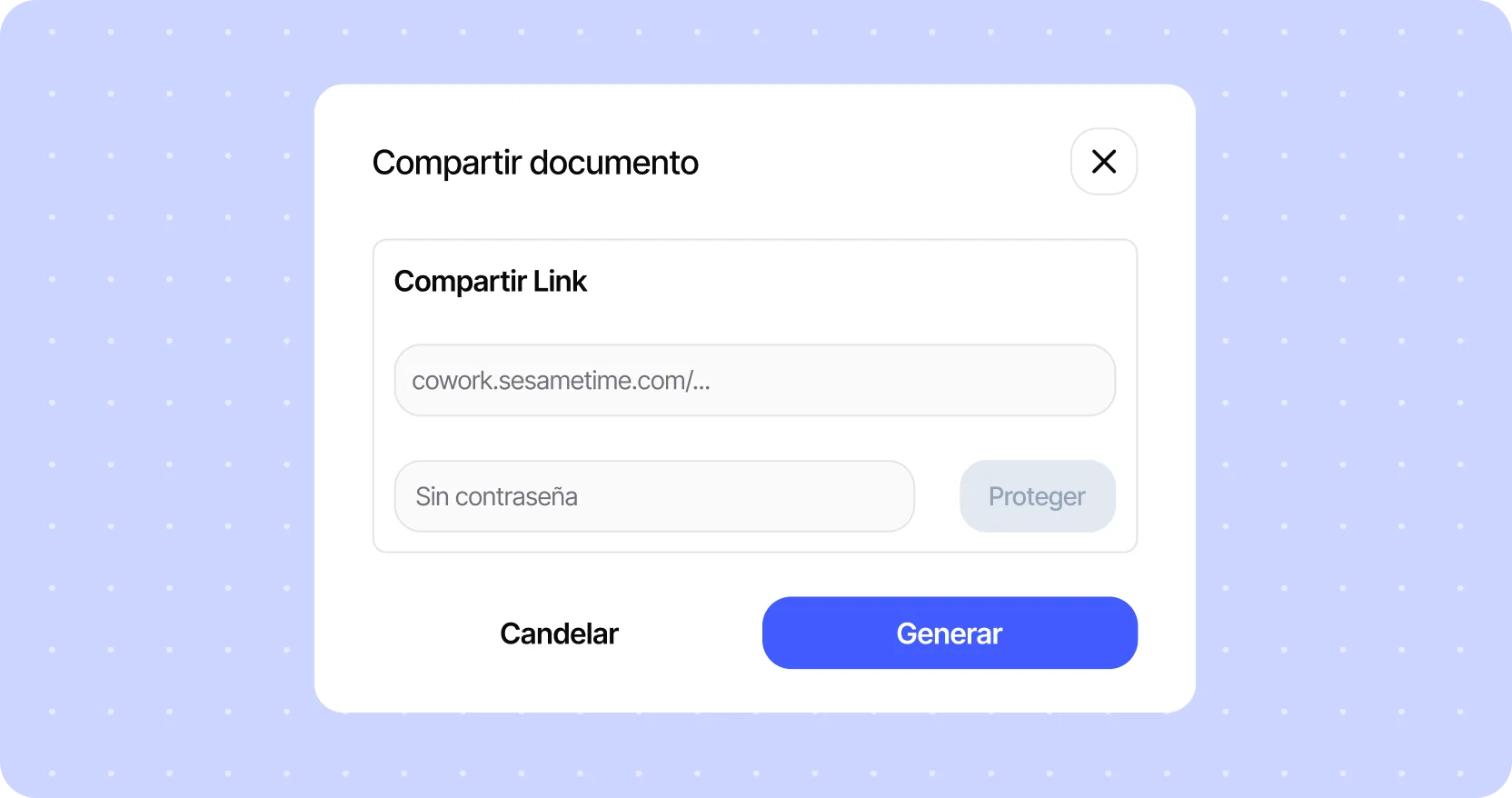 Sesame Cowork — Compartir documentos