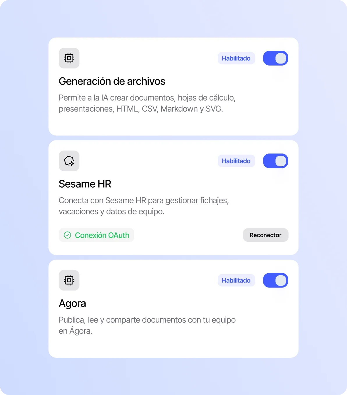 Permisos y privacidad — gestión de accesos de Sesame Cowork