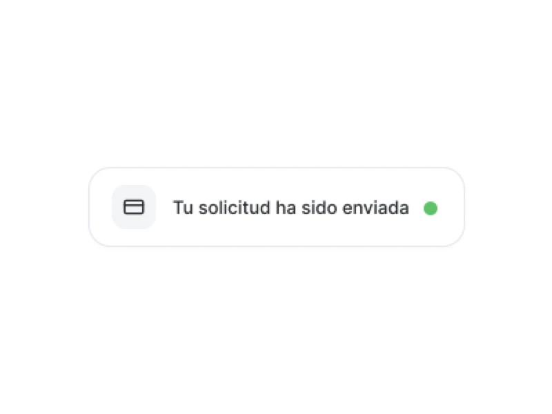 Solicitud de tarjeta desde la app
