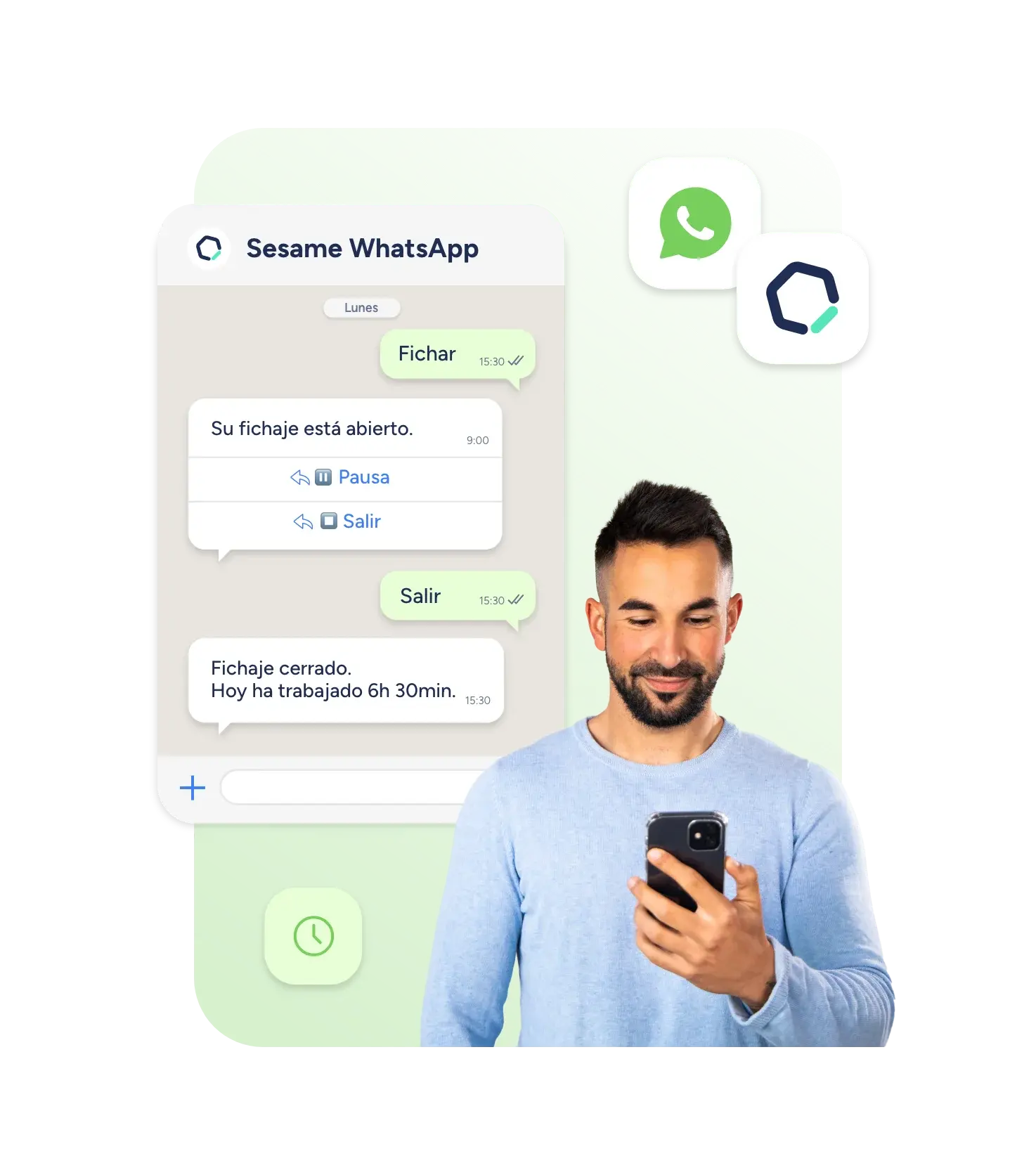 Fichaje con Whatsapp fichaje con whatsapp